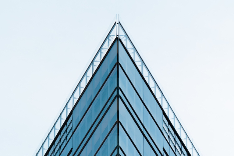 Uplift Building with Blue Sky